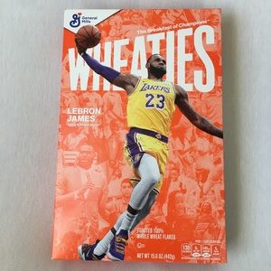 LEBRON JAMES Wheaties cereal Box Lakers 15.6 oz